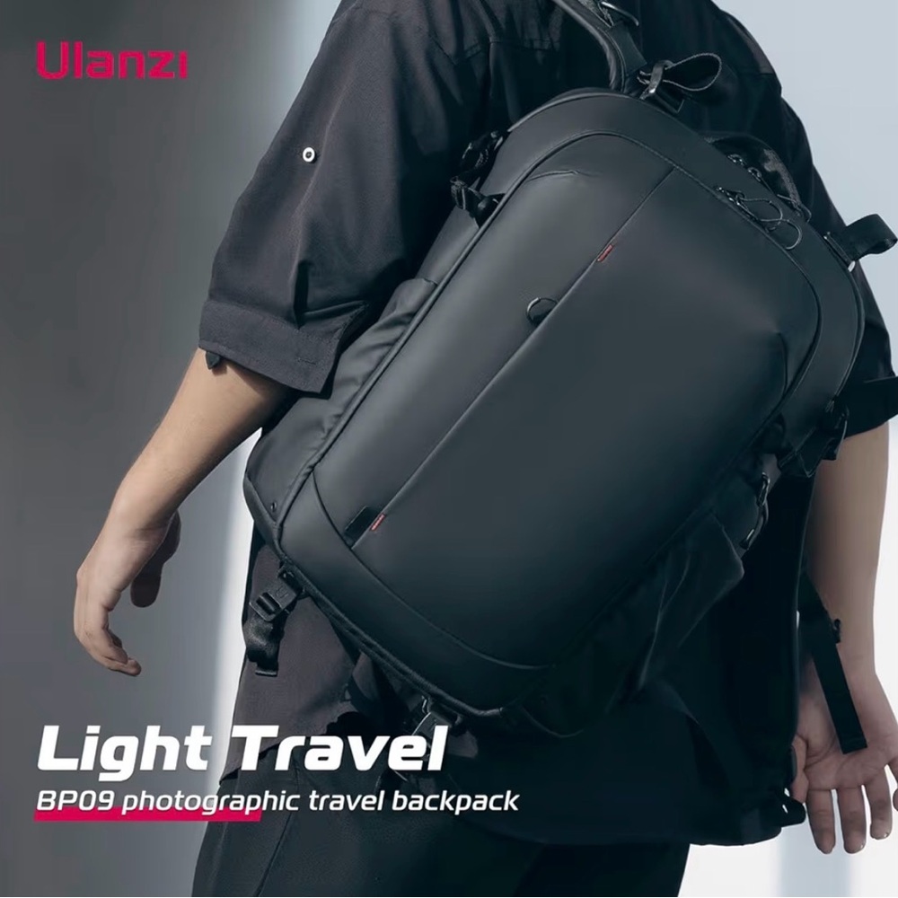 Black Camera Backpack - Professional DSLR Camera … - image 2
